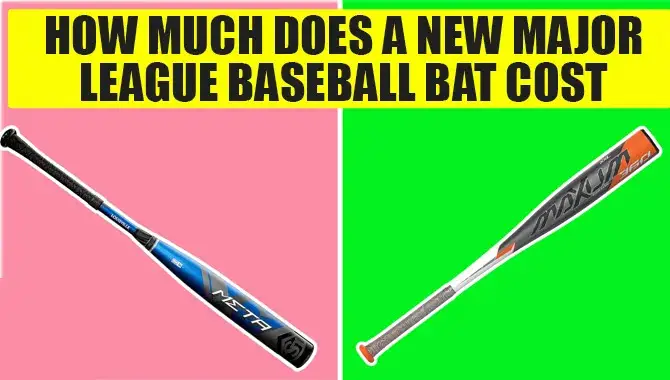 How Much Does A New Major League Baseball Bat Cost
