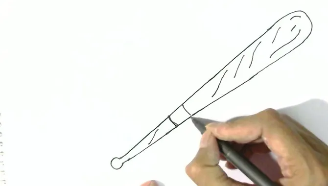 How To Draw The Handle Of A Baseball Bat