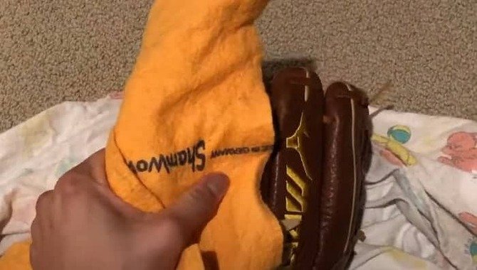 If The Glove Is Wet, Dry It Off With A Towel