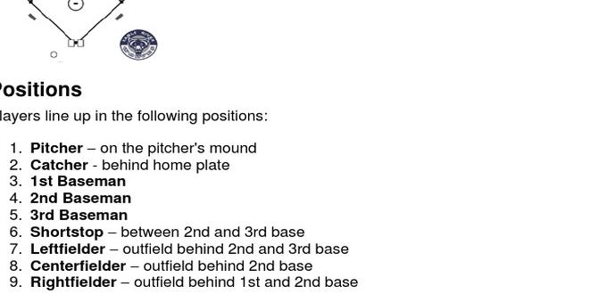 basic rules for baseball basic rules for baseball