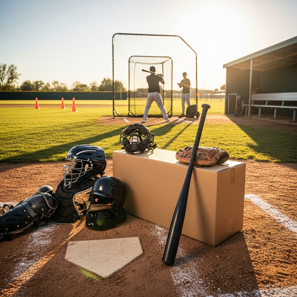 Generate an eye-catching, high-quality featured image for a blog post about: Baseball Bat Box: Essen
