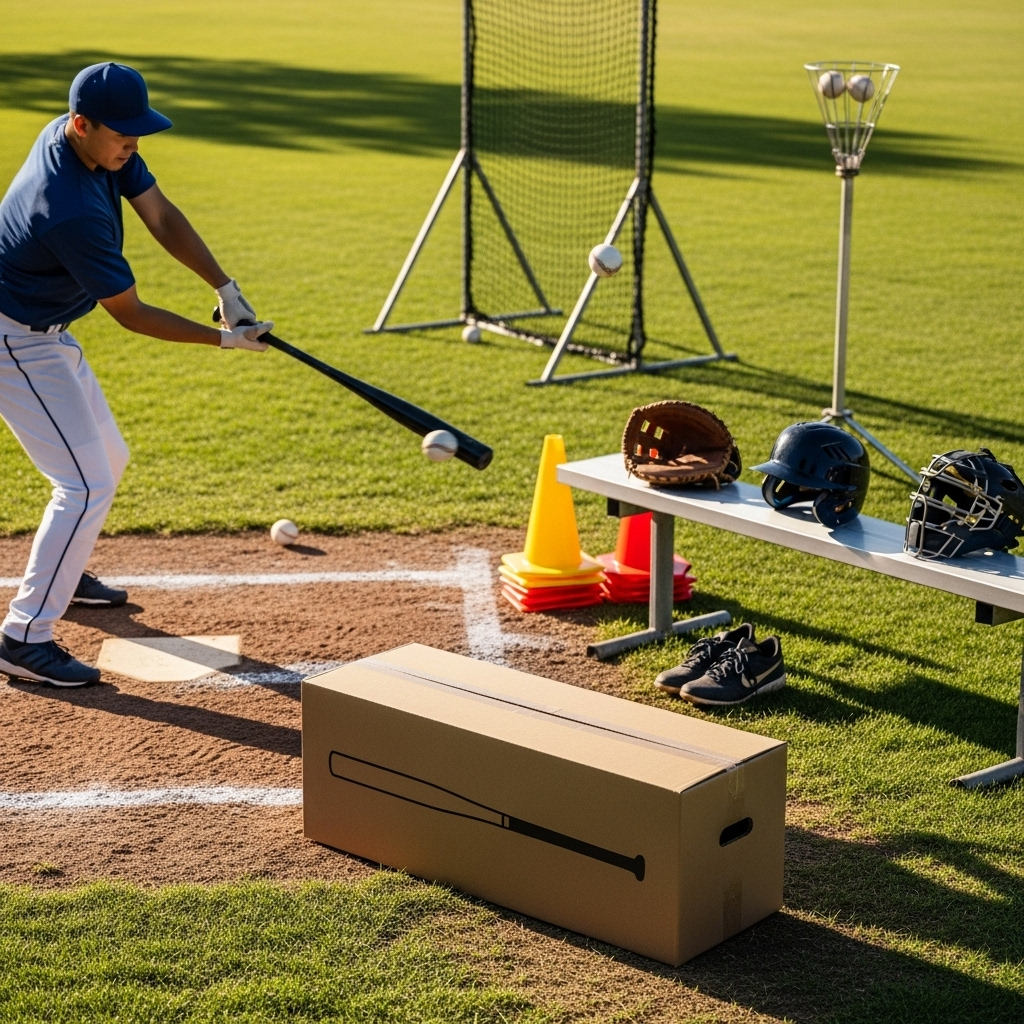 Generate an eye-catching, high-quality featured image for a blog post about: Baseball Bat Box: Essen
