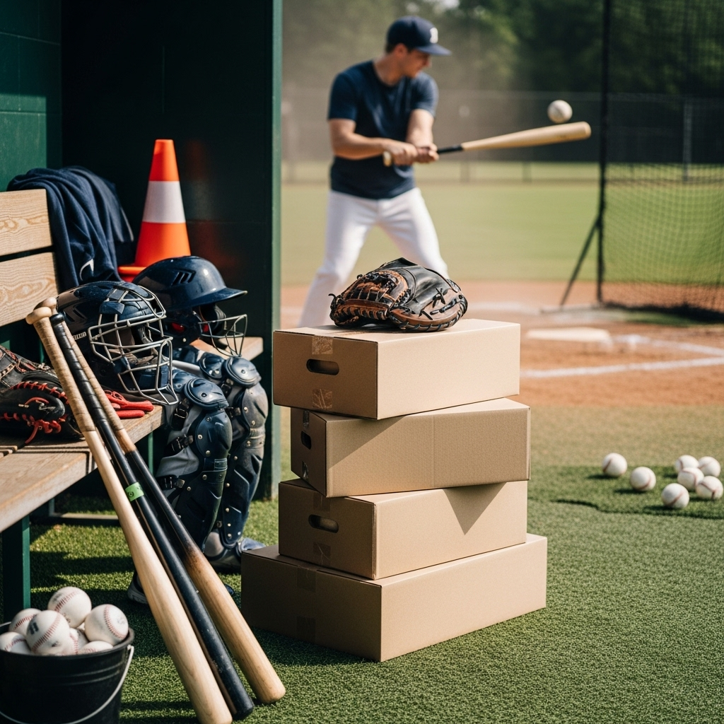 Generate an eye-catching, high-quality featured image for a blog post about: Baseball Bat Box: Essen