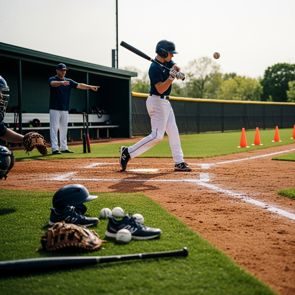 Generate an eye-catching, high-quality featured image for a blog post about: Baseball Bats For High