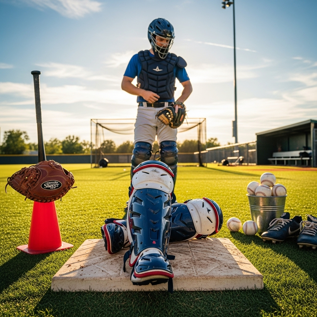 Generate an eye-catching, high-quality featured image for a blog post about: Louisville Slugger Catc